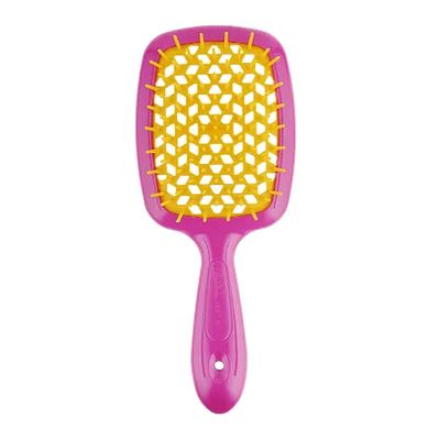 Hair comb Janeke SUPERBRUSH PINK/YELLOW