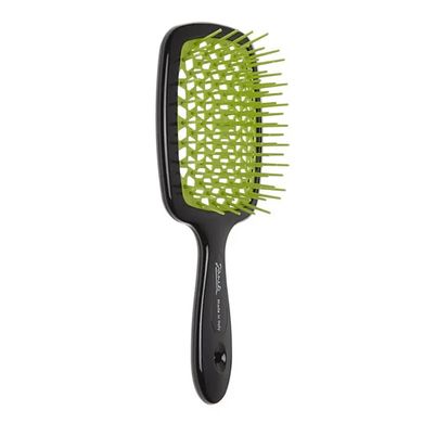 Hair comb Janeke SUPERBRUSH BLACK/GREEN