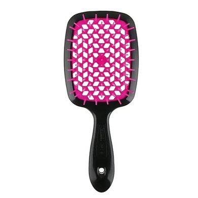 Hair comb Janeke SUPERBRUSH BLACK/LIGHT PINK